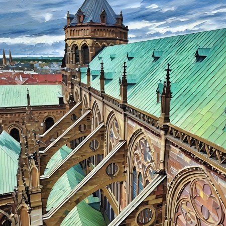 Cathédrale Notre Dame de Strasbourg - Flying Buttresses