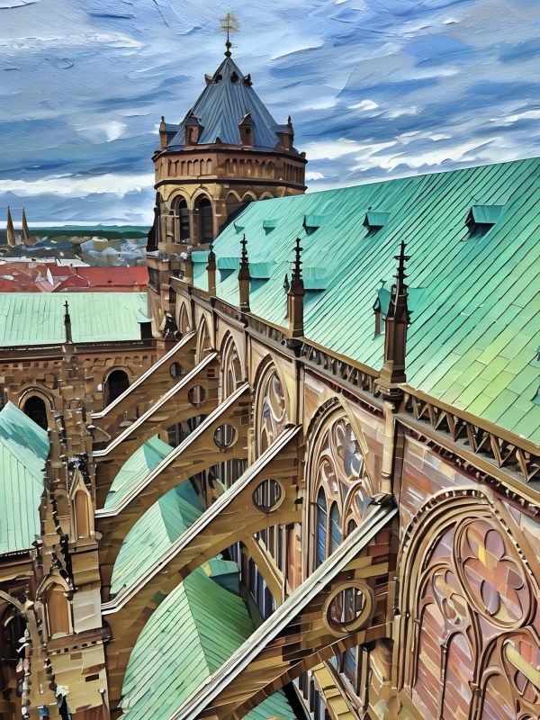 Cathédrale Notre Dame de Strasbourg - Flying Buttresses